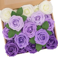 Artificial Flowers Lavender Set Of 28