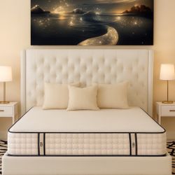 Queen 12” Hybrid Luxury Memory Foam Medium Firm New In Box