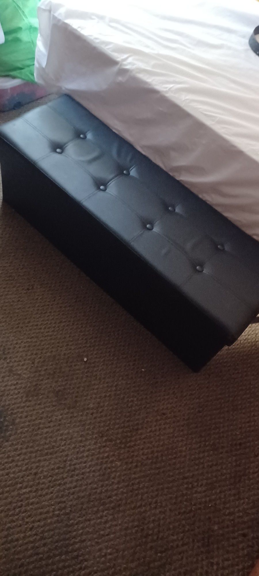 Black Storage Bench