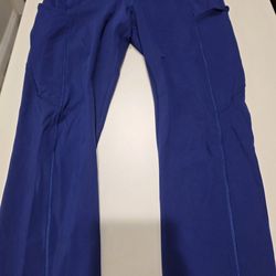 Lululemon Athletica Royal Blue Crops with Side Pockets