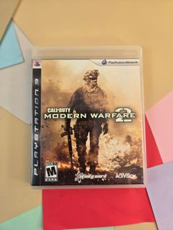 Call of Duty Modern Warfare 2 PS3 Game Disc Case & Manual