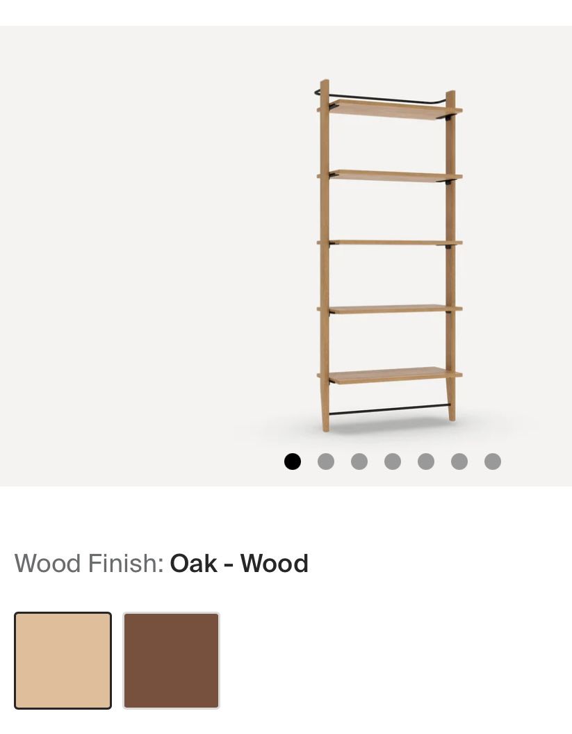 New and Unopened - Burrow Title Single Fully Opened Bookshelf