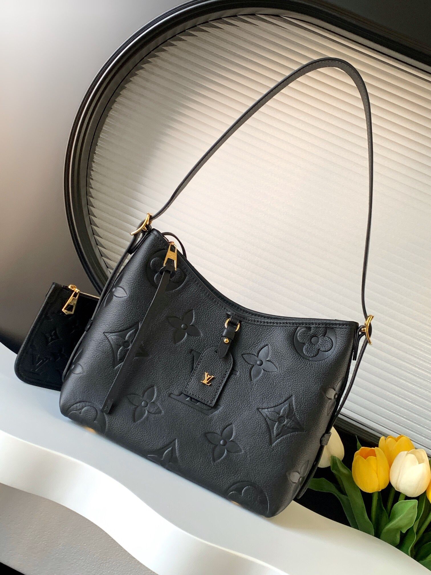 A classic women's shoulder bag
