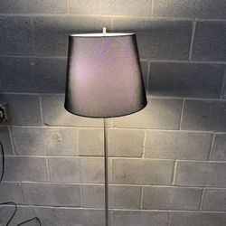 Beautiful IKEA NYFORS Floor Lamp — Nickel-Plated / Black Shade 30$ cash