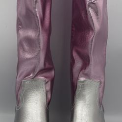 Azalea Wang Metallic Cowboy Boots