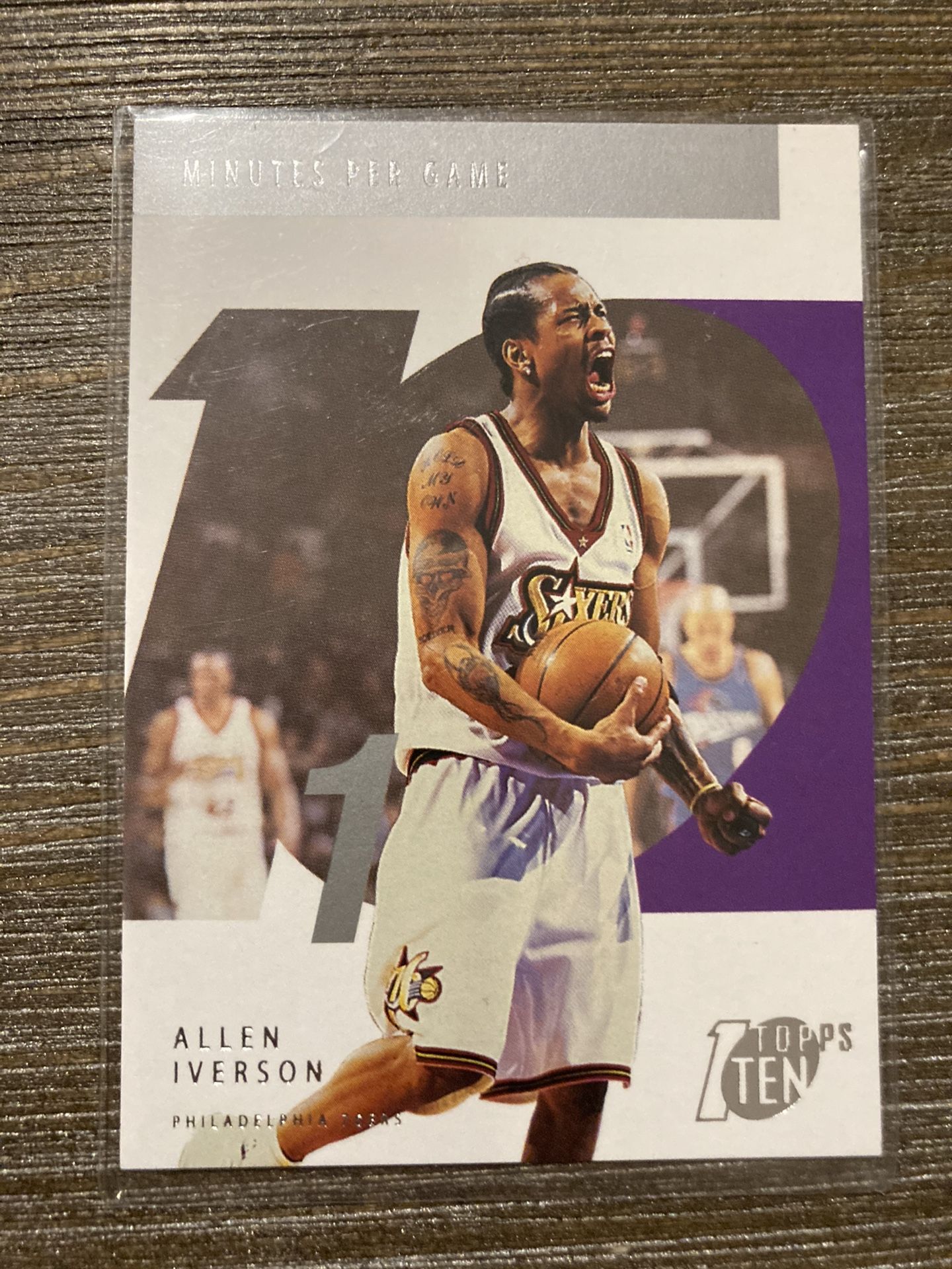 2002 Topps Allen Iverson Card