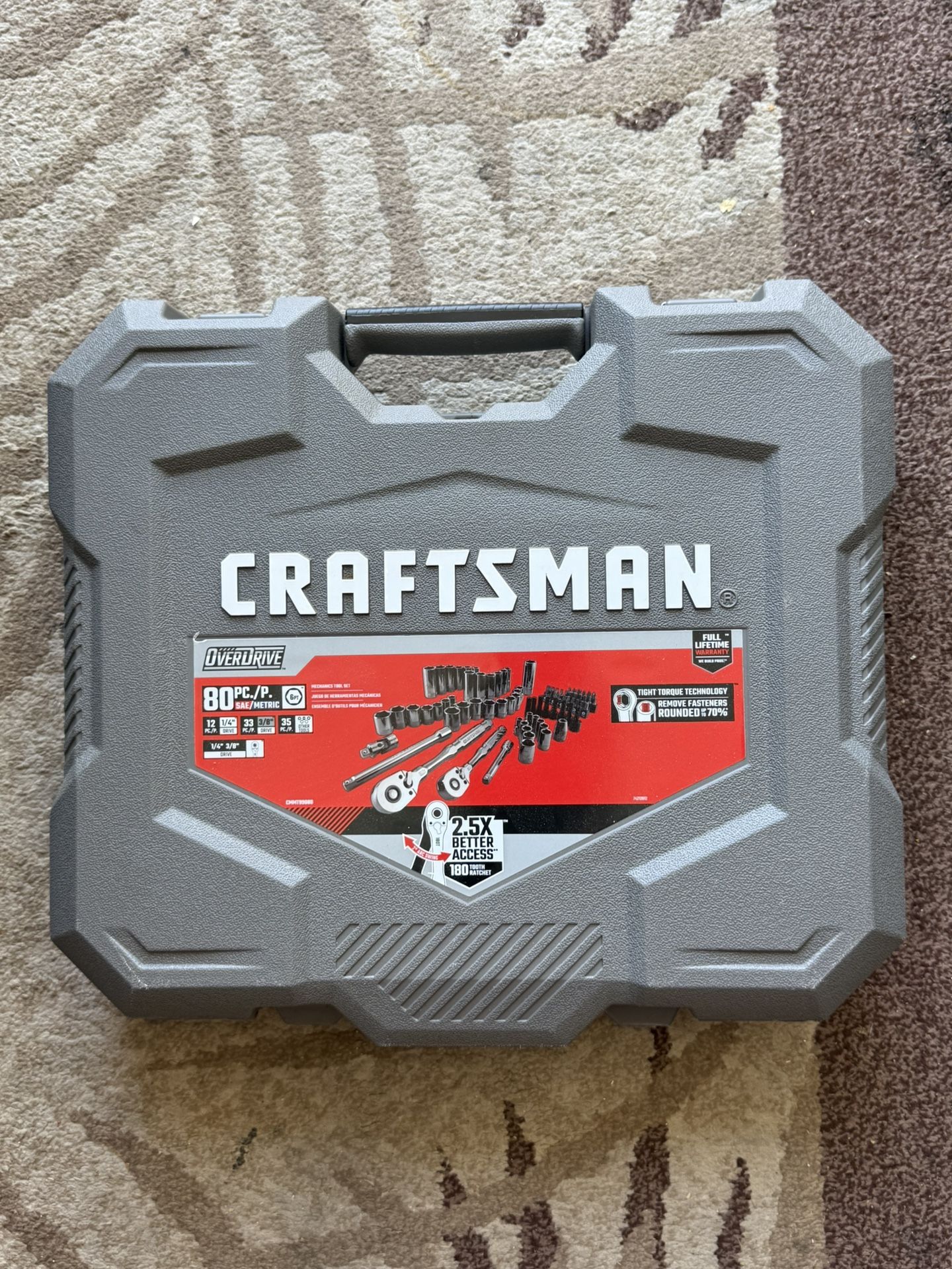 Craftsman 80 piece socket set SAE And Metric