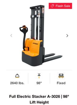 Semi-Electric Stacker A-3017 | On-sale | 2200 lbs