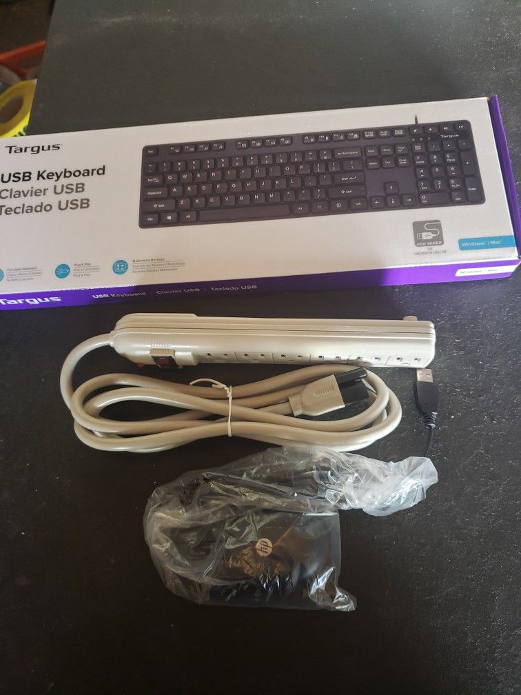 New Keyboard, Mouse And Power Strip 