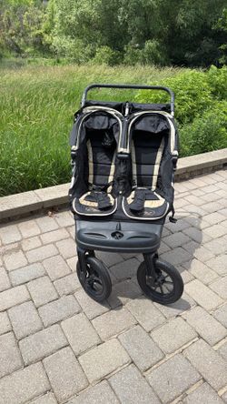 Baby Jogger City Elite Double Stroller w/ Travel Bag