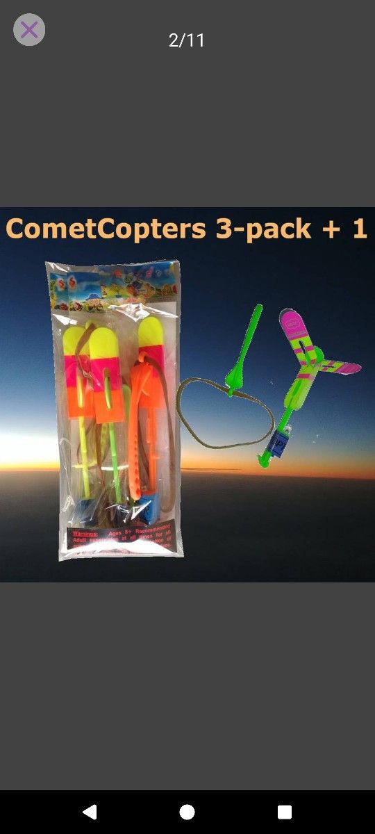 4th of July Special! LED Slingshot Helicopters