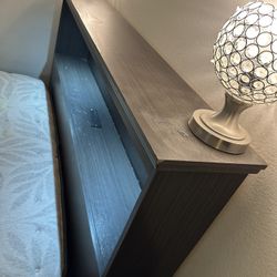 Queen Bed Frame with Storage Drawers & Built-in Charging (Fits Queen Mattress)