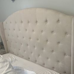 $250 Upholstered Low Profile Platform Bed
