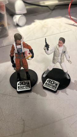 Luke Skywalker Princess Leia Figurines