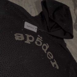 Rhinestone Spider Hoodie