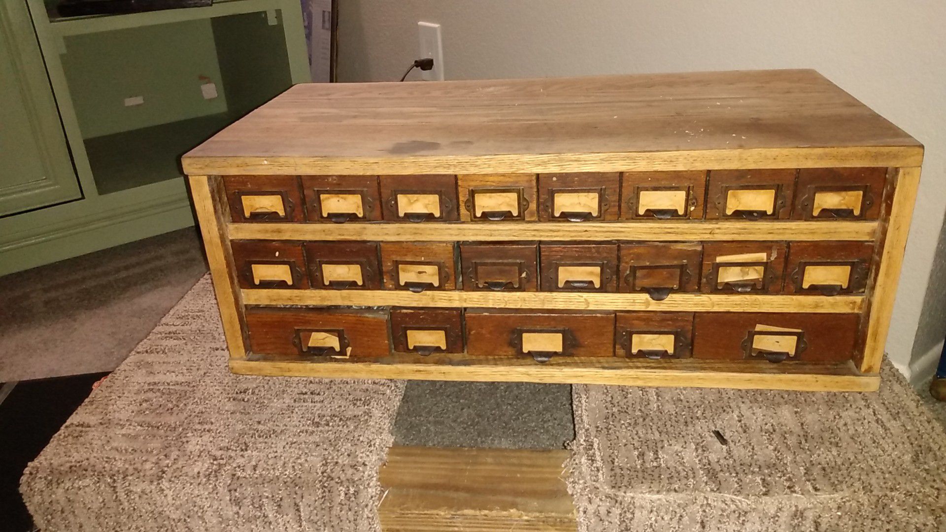 Antique pharmacist medicine cabinet