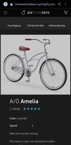 A/O Amelia Cruiser Bike – Lavender