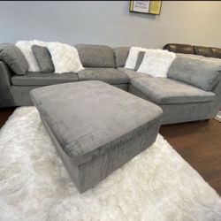 COMFY NEW LIMA SECTIONAL SOFA AND OTTOMAN SET ON SALE ONLY $999. IN STOCK SAME DAY DELIVERY 🚚 EASY FINANCING 