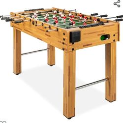 48in Competition Sized Foosball Table for Home, Game Room w/ 2 Balls

