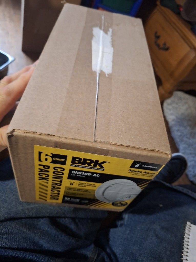 18 Total  Wired With Battery Back Up Smoke Detectors  Brand New. 