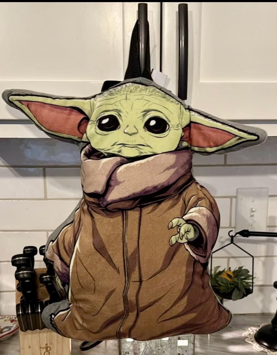 NWOT Mandalorian Star Wars The Child Baby Yoda Plush Pillow Backpack