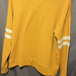 Ardene Gold/Yellow/White Stripe Sweater  Size Large