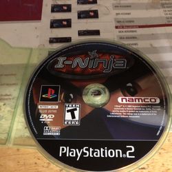 PS2 Game I-Ninja Is Only The Game Not The System 
