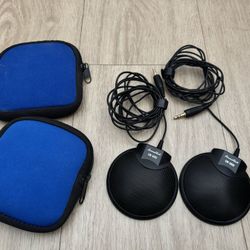Boundary Microphones with Carrying Cases