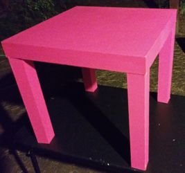 Side Table Pink-Magenta 18 inches