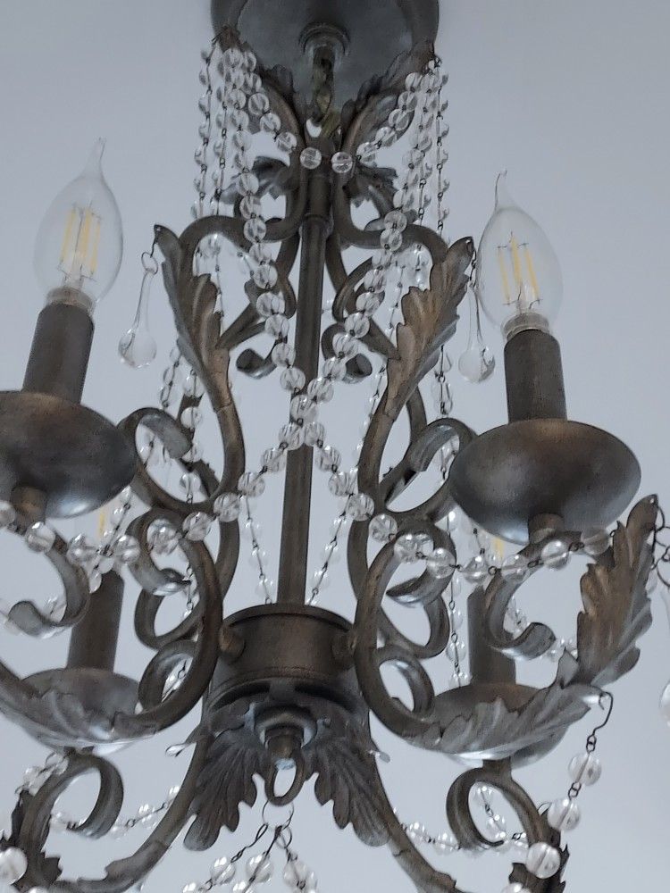 Vintage Chrystal Entrance Hall Lamp