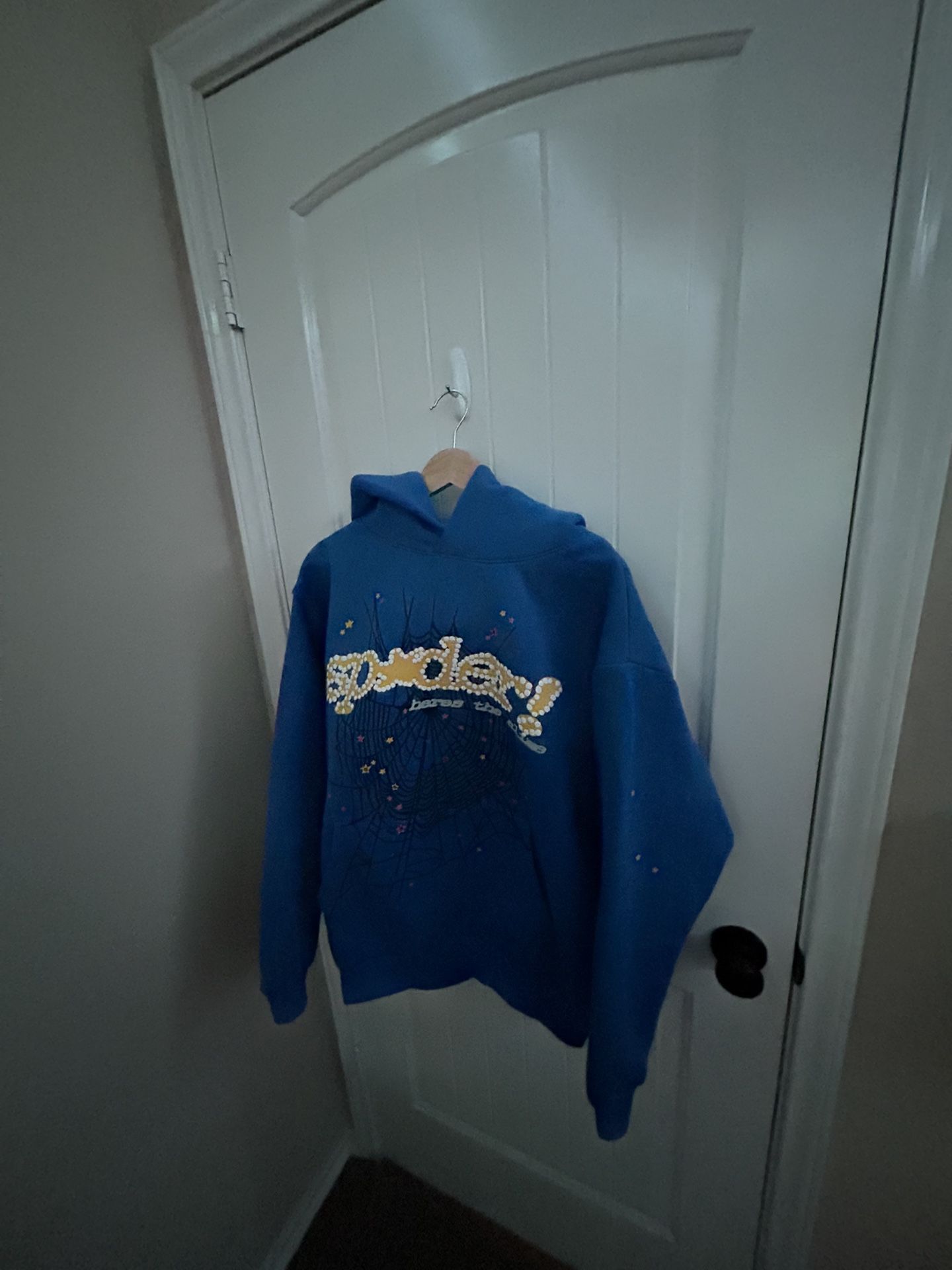 Sp5der Hoodie Medium Blue