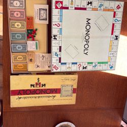 Antique Monopoly Set