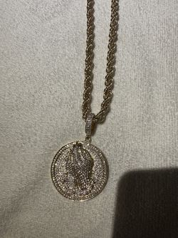 Rope Jain with pedant cold plated