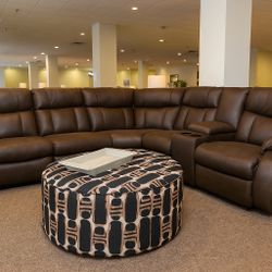 Reclining Sectional Available For Fast Delivery 