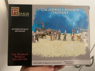 New 1/72 Scale Museum Models Collection The California Mission Indians (Pegasus Hobbies No. 7051).