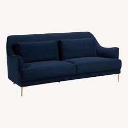 Samara Blue Velvet Sofa/Couch