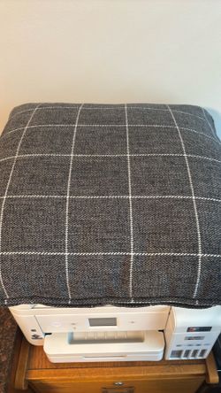 New Grey fabric zippered pillows 18 x 18