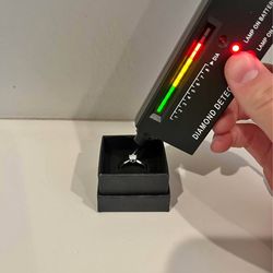 VVS1 Moissanite Stud Engagement Ring