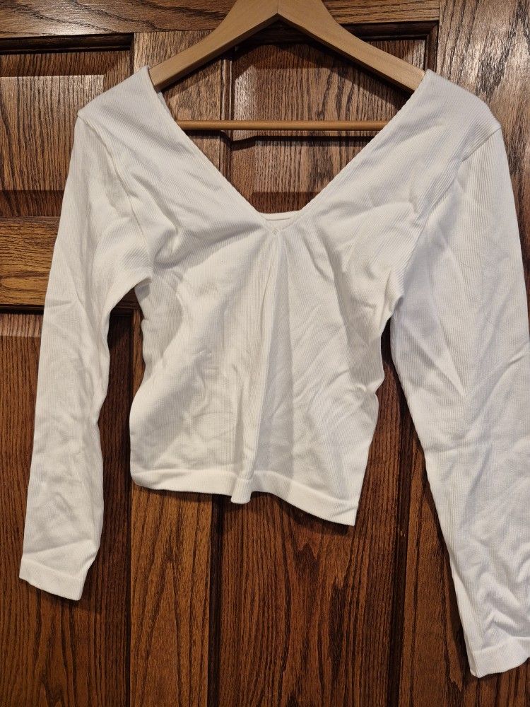 A New Day Women  Blouse, Size M, Practically  New, Color White, Black, Each $7