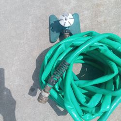 50 Ft Water Hose And Yard 360 Degree Sprinkler