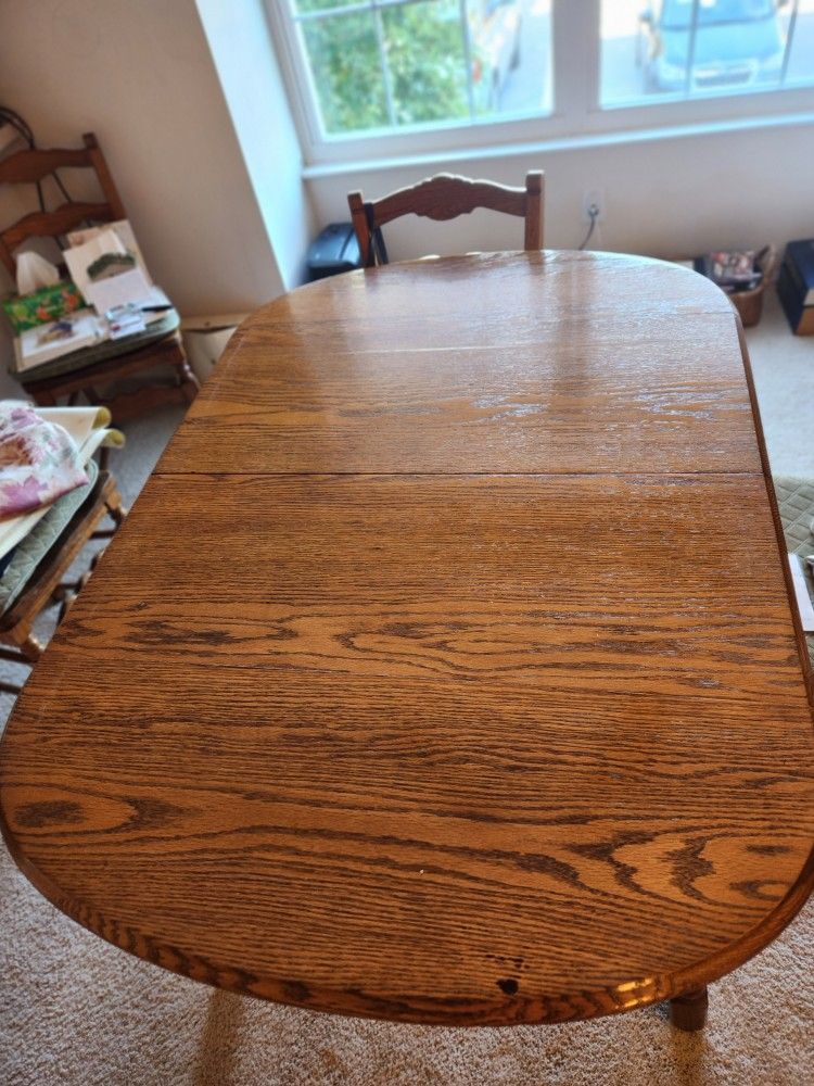 Oak Table And Chairs