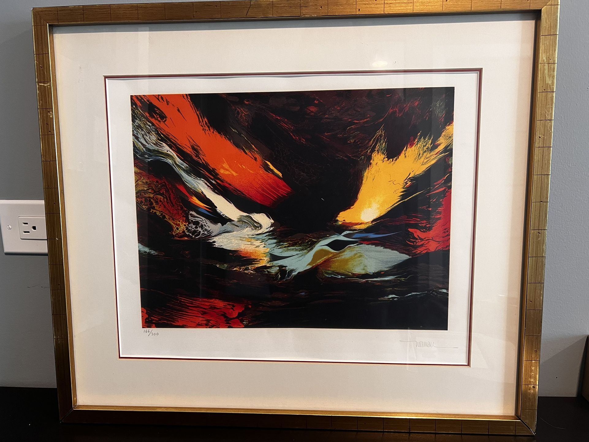 Niernan POEMS OF FIRE III- BIRTH OF Fire 🔥 Orig Serigraph