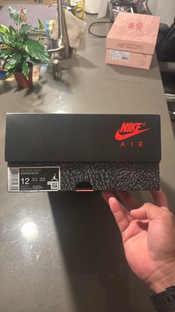 Jordan 3 Black cement size 12 men’s