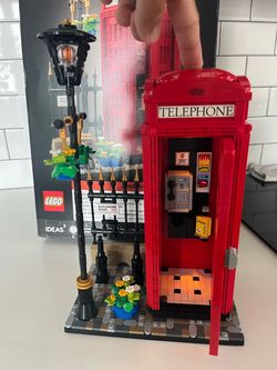 Lego 21347 telephone box.