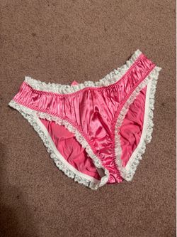 New 2xl pink satin lace panty retro shorts Lolita goth vintage dolly sissy bloomers