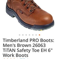 Timberland Size 13 Steel Toe Work Boots