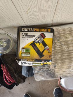 Central Pneumatic Crown Stapler