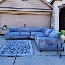 3 Piece Gray Modular Sectional Couch- Free Delivery