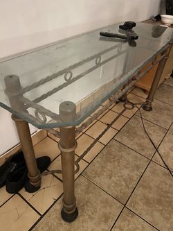 glass table
