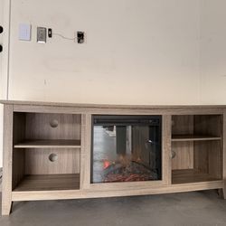 TV Stand with Electric Fireplace